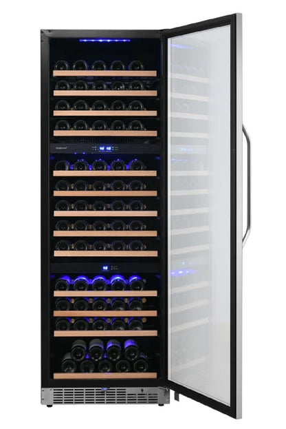 Edgestar 131 Bottle Triple Zone Freestanding/Built-In Wine Refrigerator