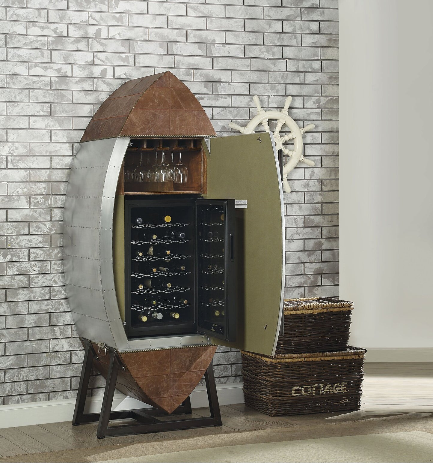 FC Design 28 Bottle Single Zone Freestanding Wine Refrigerator