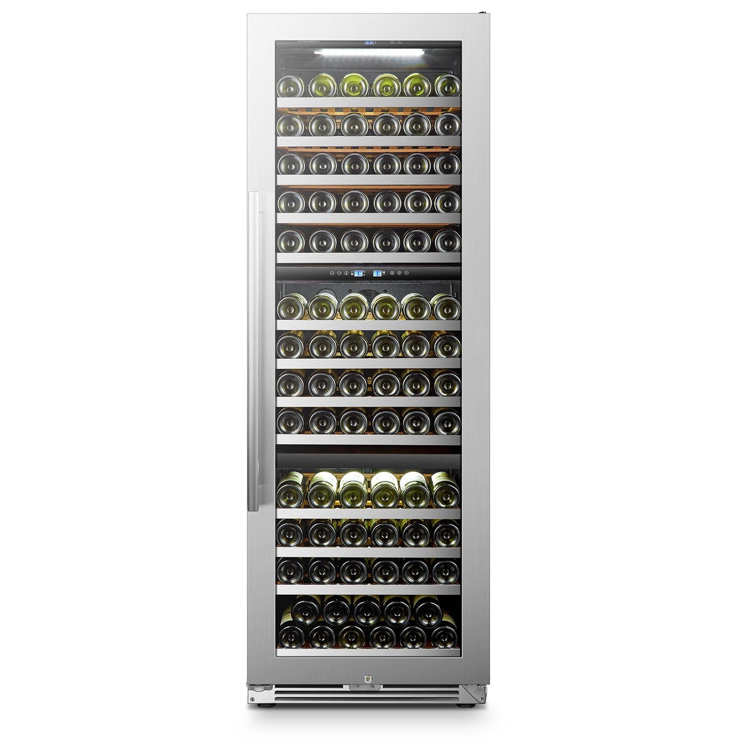 Lanbopro 143 Bottle Triple Zone Freestanding/Built-In Wine Refrigerator