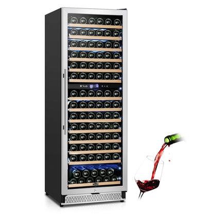 Tylza Wine Lovers Collection 154 Bottle Dual Zone Freestanding/Built-In Wine Refrigerator