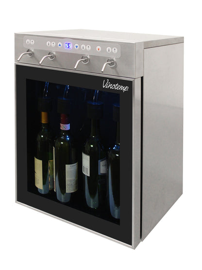 Vinotemp 4 Bottle Single Zone Freestanding/Built-In Wine Refrigerator