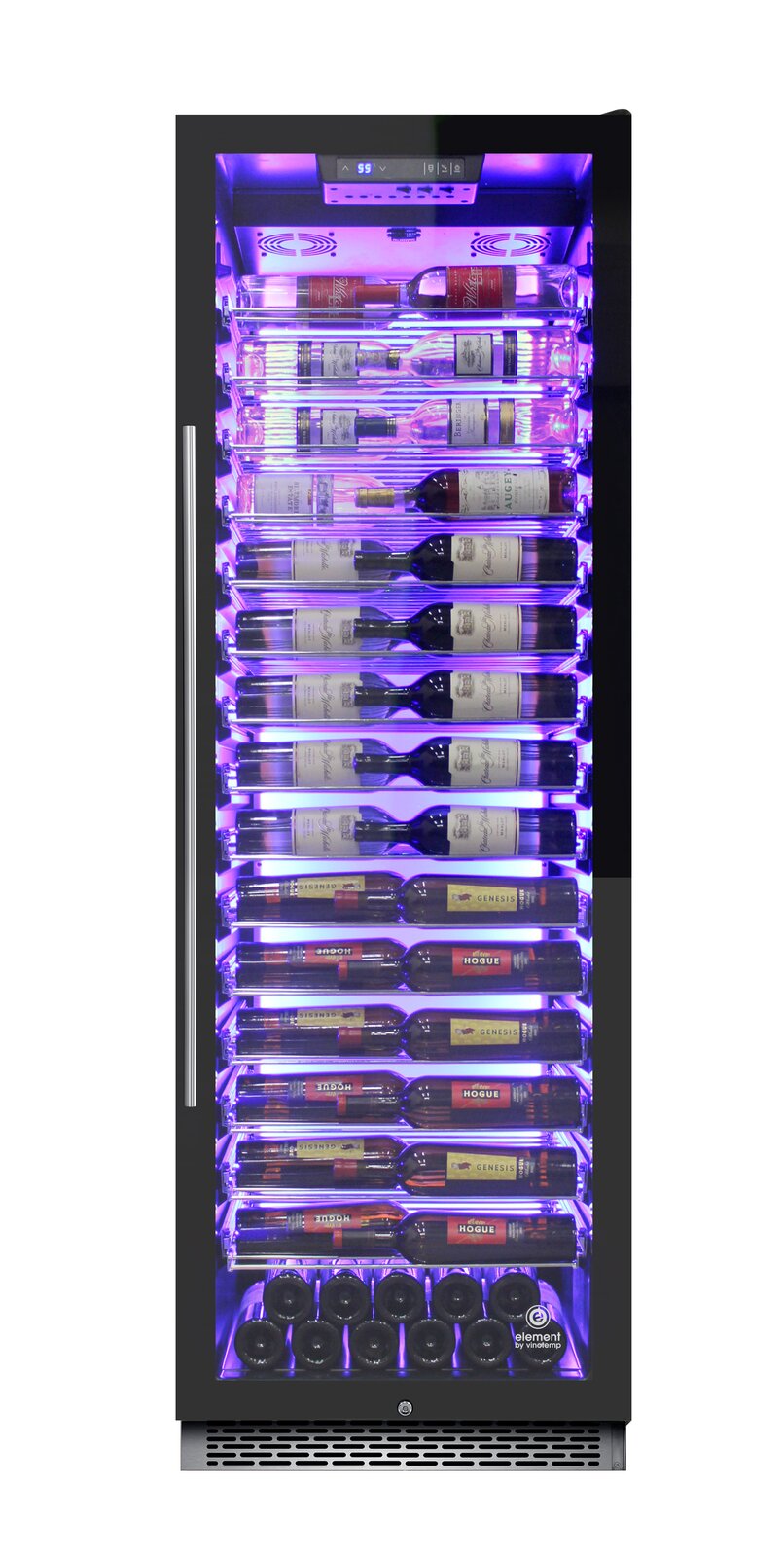 Vinotemp 141 Bottle Single Zone Freestanding/Built-In Wine Refrigerator