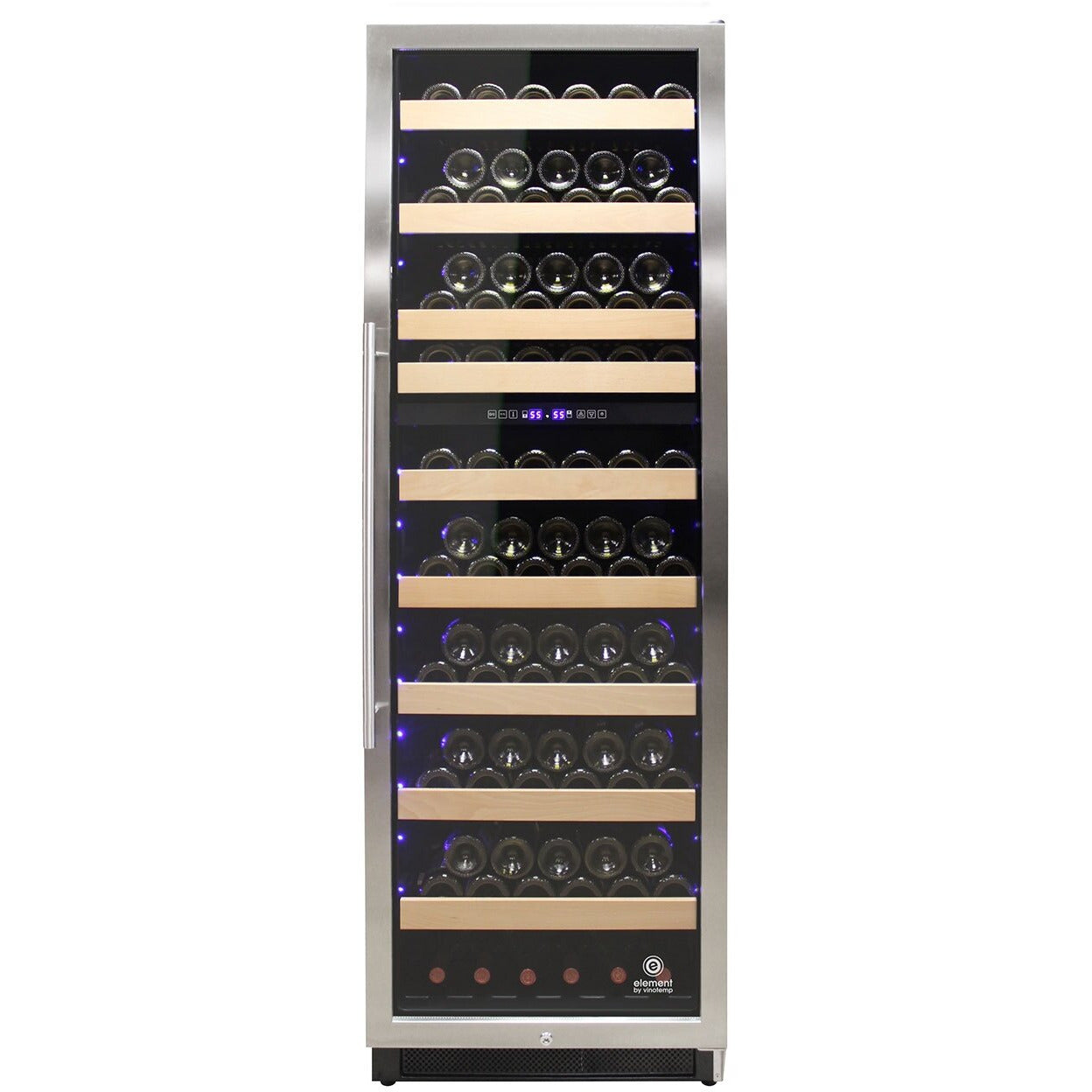 Vinotemp Connoisseur 215 Bottle Dual Zone Freestanding/Built-In Wine Refrigerator