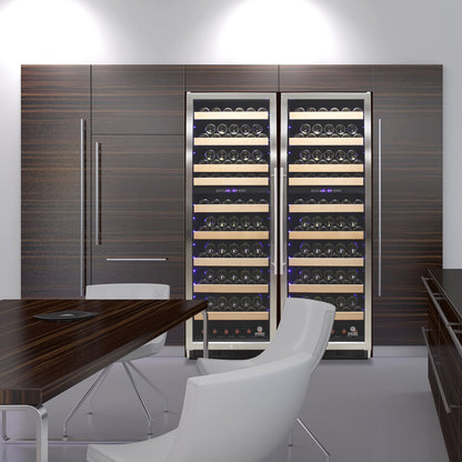 Vinotemp Connoisseur 215 Bottle Dual Zone Freestanding/Built-In Wine Refrigerator