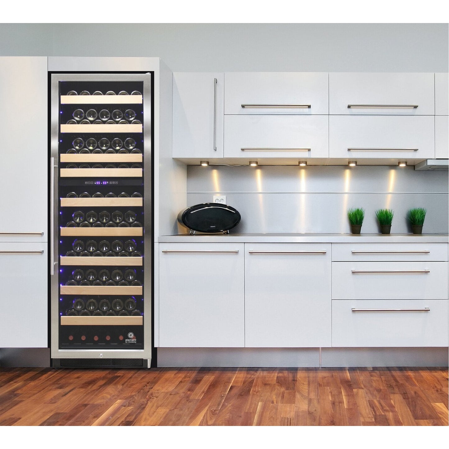 Vinotemp Connoisseur 215 Bottle Dual Zone Freestanding/Built-In Wine Refrigerator